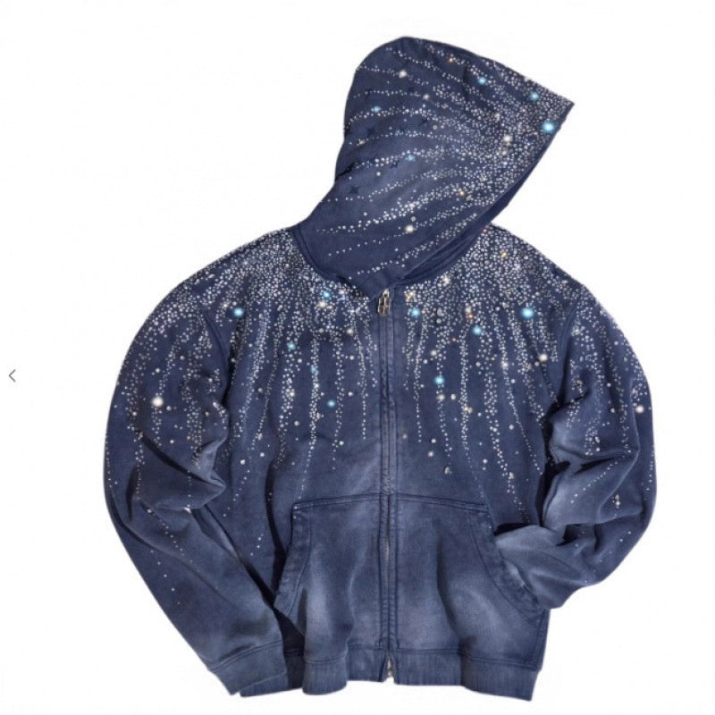 3D Digital Print Fleece Hooded Sweatshirt