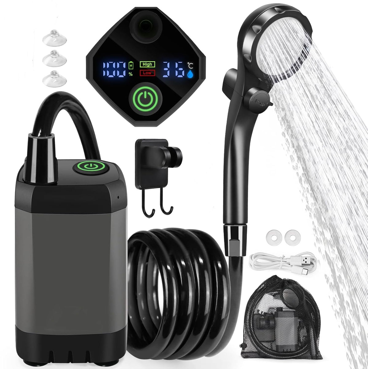 Portable Outdoor Electric Shower