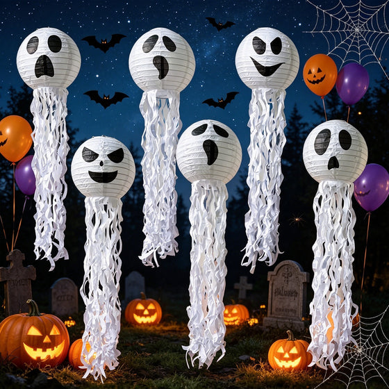 Halloween Paper Lantern Set Jellyfish Pumpkin Decor Decor product image 2