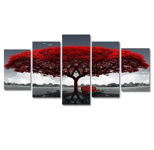 Framed canvas panel back showing hanging hardware