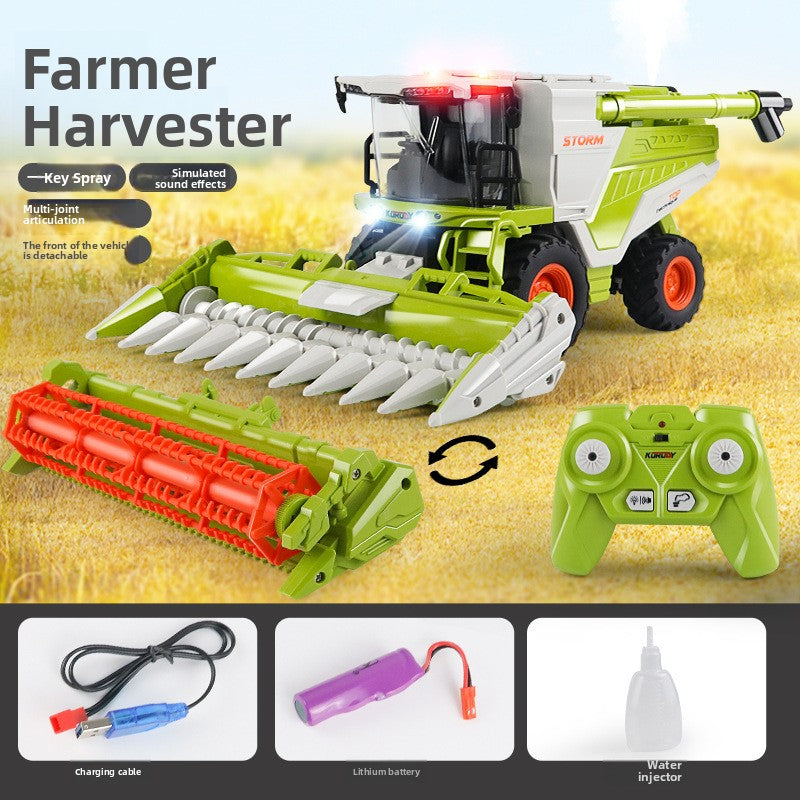 Corn and Wheat Harvester with Lighting
