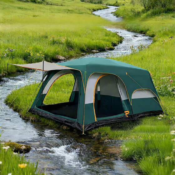 Large Camping Tent with Rooms Sun Shelter Camping Shelter & Sleep product image 1