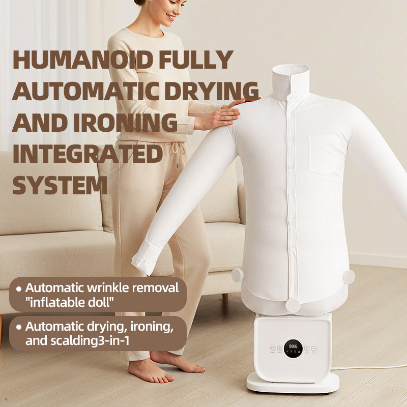 Fully Automatic Humanoid Garment Steamer and Dryer with Multiple Attachments