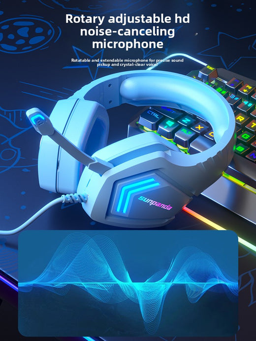 Over-ear esports gaming headset