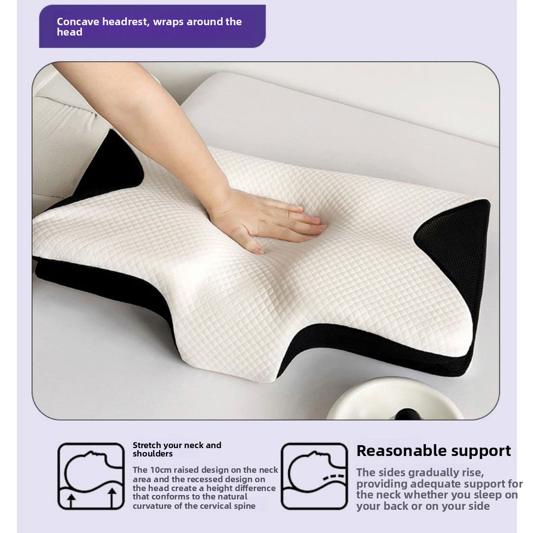 Neck pillow memory foam pillowcase butterfly removable pillowcase