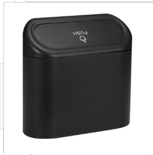 Folding car trash can, folded flat for storage