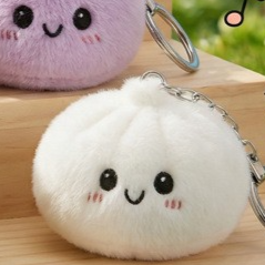 Cute Xiaolongbao Plush Stress Relief Squishy Keychain product image 6