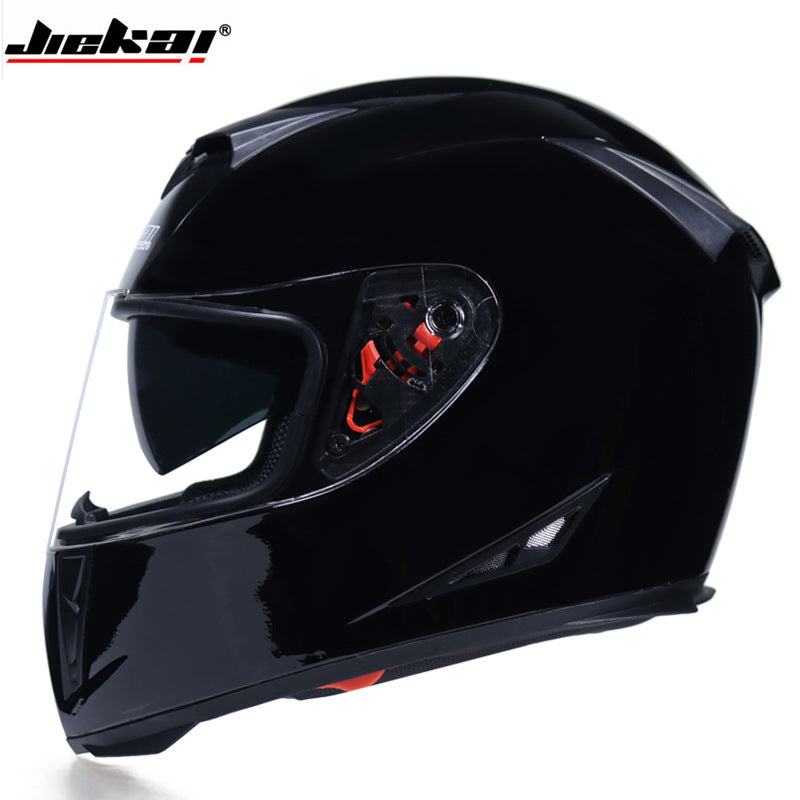 Full Face Bicycle Helmet with Dual Lenses