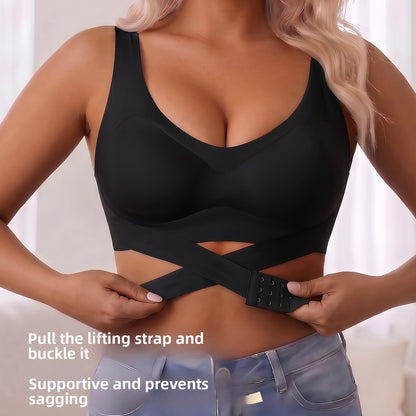 Fixed Cup Sports Bra with Antibacterial Fabric