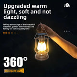 Solar-powered antique-style lantern
