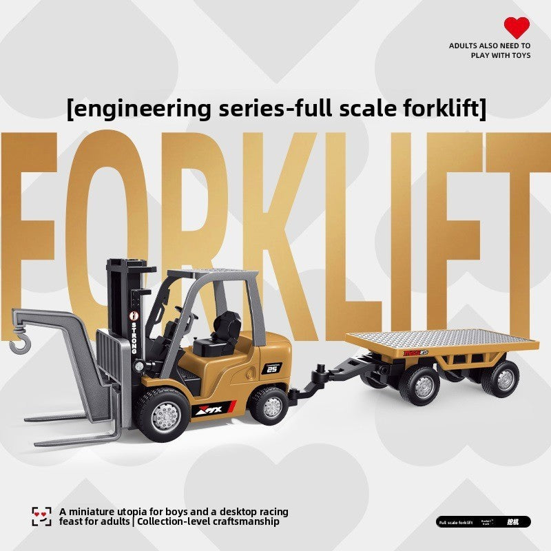 Full-scale mini excavator dump truck