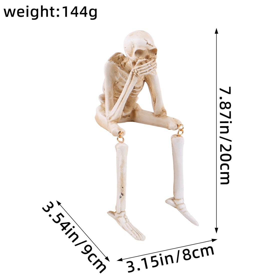 Halloween Skeleton Resin Decorations
