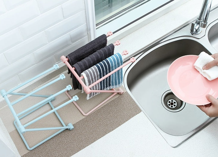 Foldable organizer rack gray color
