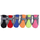 Reflective Mesh Dog Shoes with Anti-Slip Sole