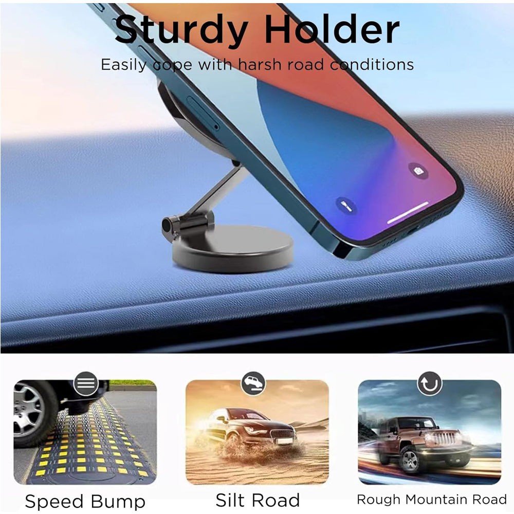 Magnetic car phone mount metal plate detail