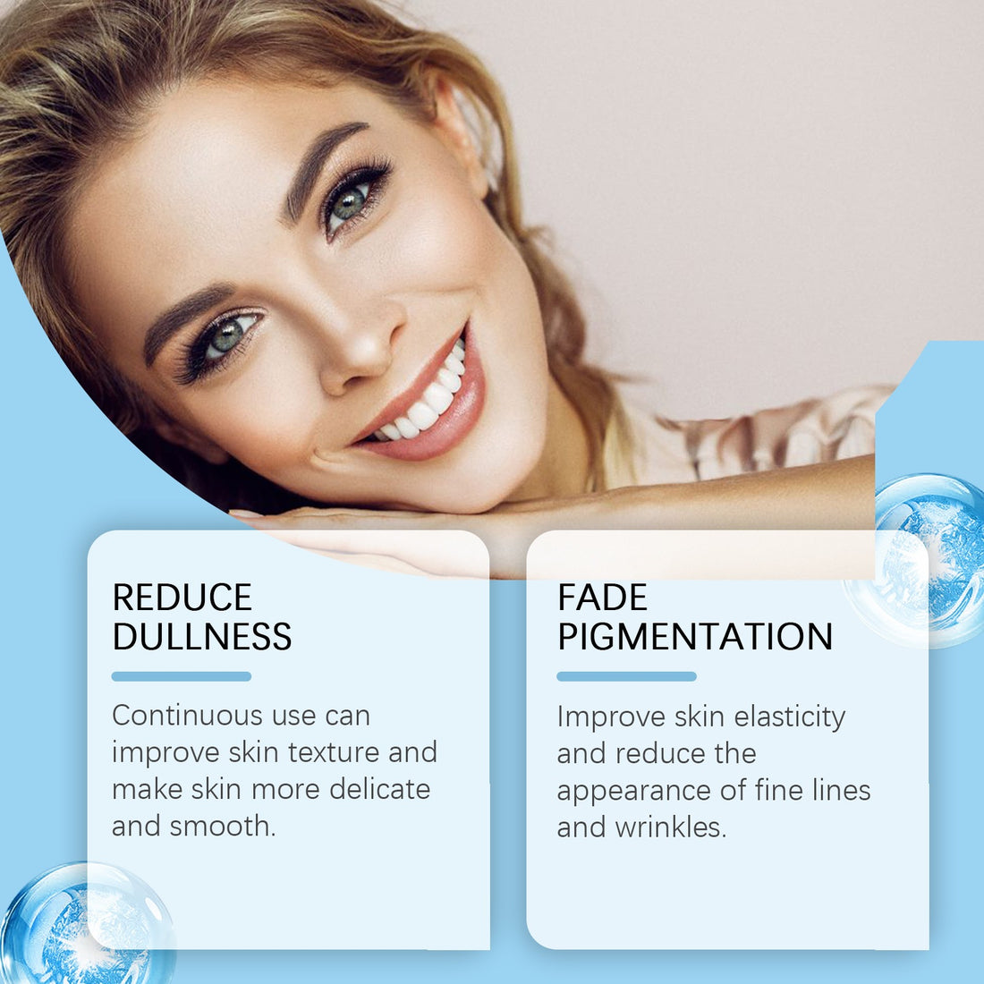 Hyaluronic acid roller essence to improve skin pores