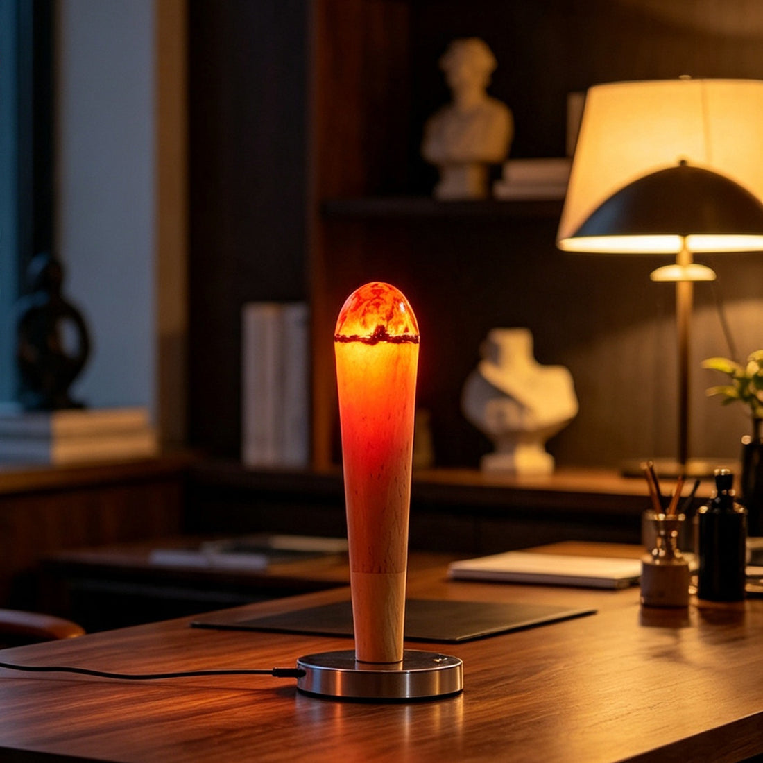 Creative simulation bonfire atmosphere table lamp