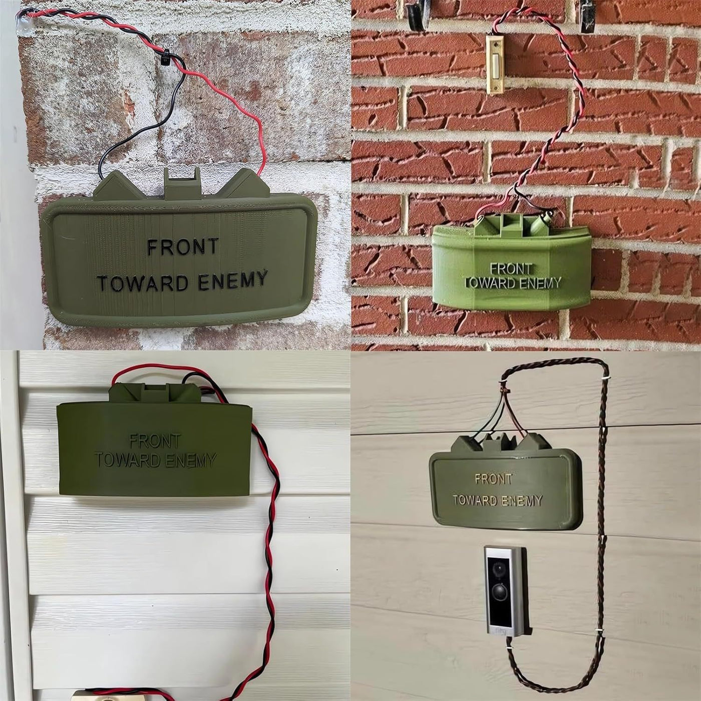 Ring Cam Claymore Mine Doorbell Decoration