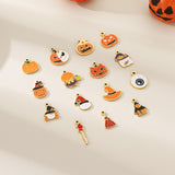 Halloween Pumpkin Devil Pendant Stainless Steel Jewelry Accessory