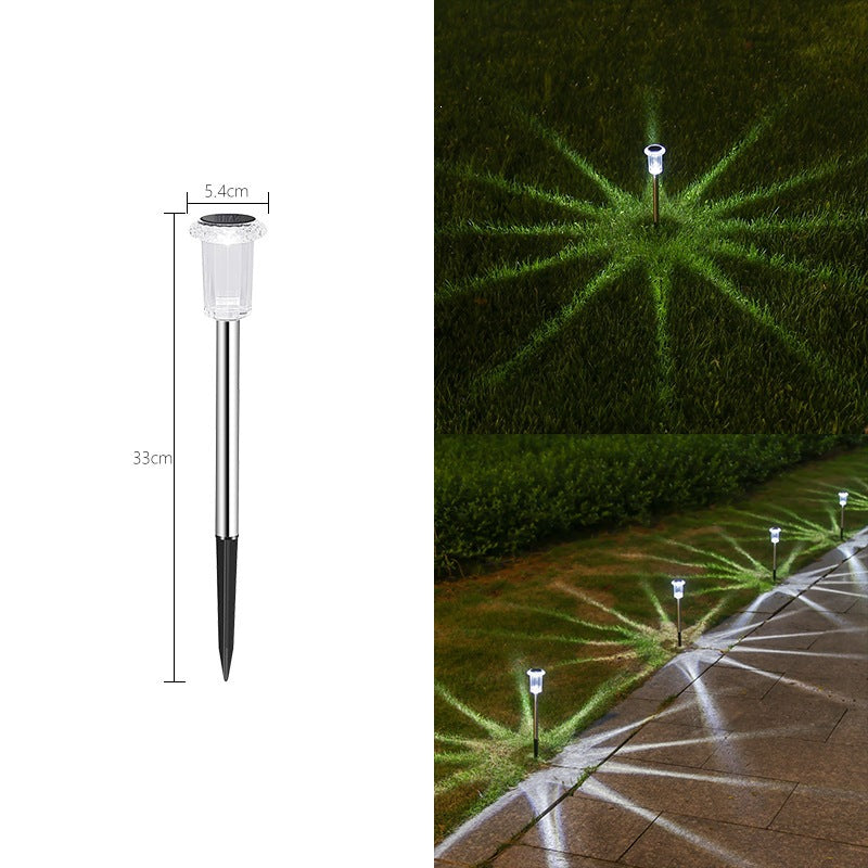 Solar Outdoor Ground Lights Waterproof LED Garden Lawn Decoration Lamp