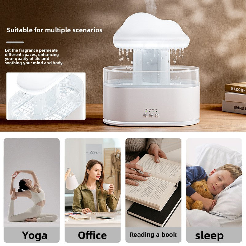 Ultrasonic Rain Cloud Humidifier Aroma Diffuser