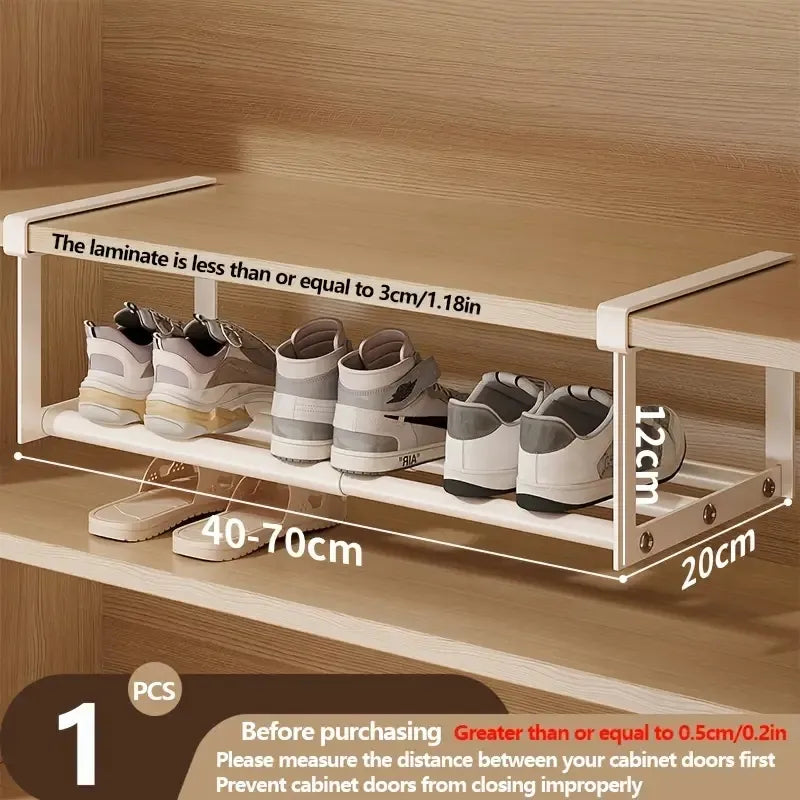 Adjustable And Expandable Shoe Rack, Stackable Iron Shoe ...