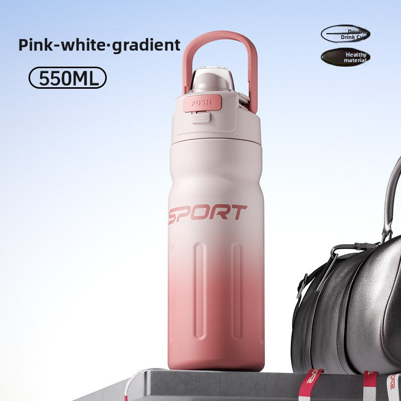 Double-swing lid insulated cup