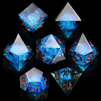 Resin Pointed Dice for Tabletop RPG