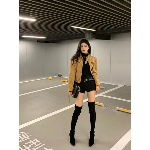 Over-The-Knee Suede High Heel Boots