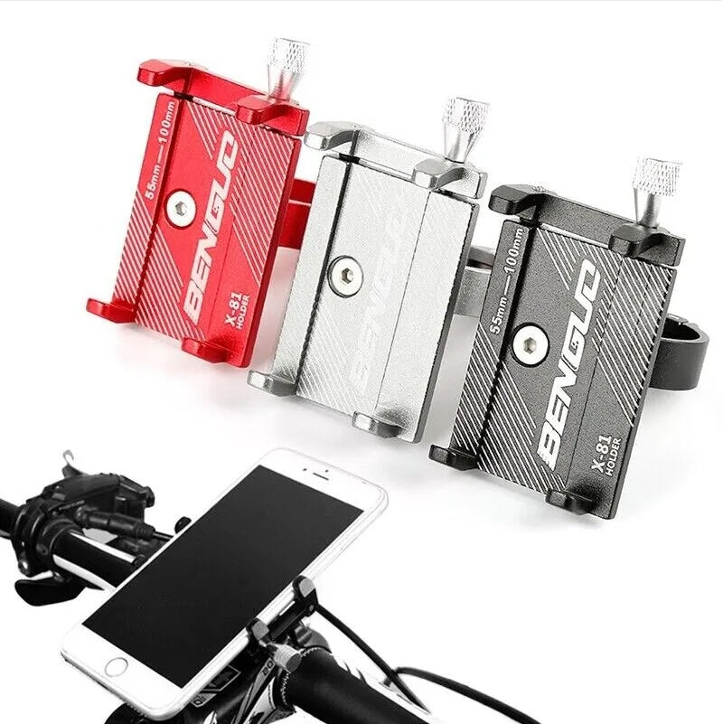 Aluminum bike phone mount in black color