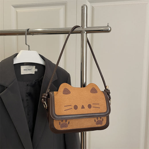Cute Toast Cat Crossbody Bag