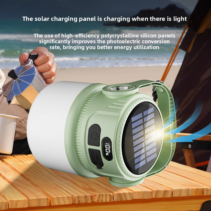 Digital Display Solar Camping Light