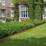 Hammer-in garden borders 10-pack in rustic brown steel