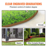 Garden border sections linked together along a path