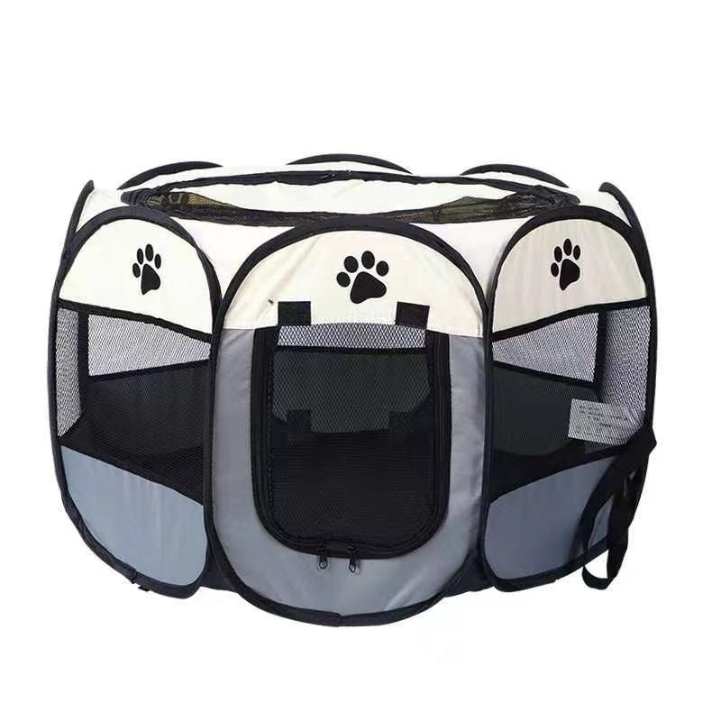 Foldable octagonal Oxford fabric pet playpen tent for indoor use, photo 2
