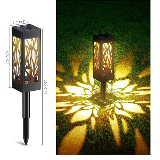 Hollow Solar Lawn Lamp with Leaf Design Outdoor & Pond Lighting product image 1