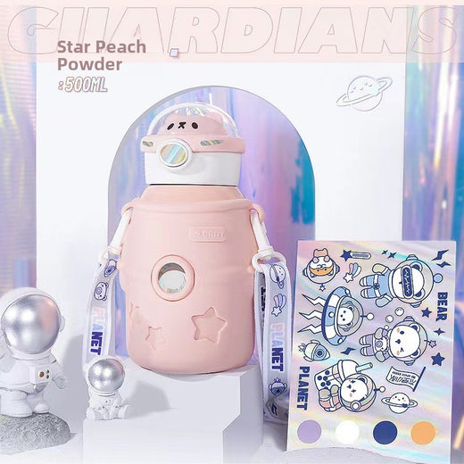 Children Insulated Straw Water Bottle