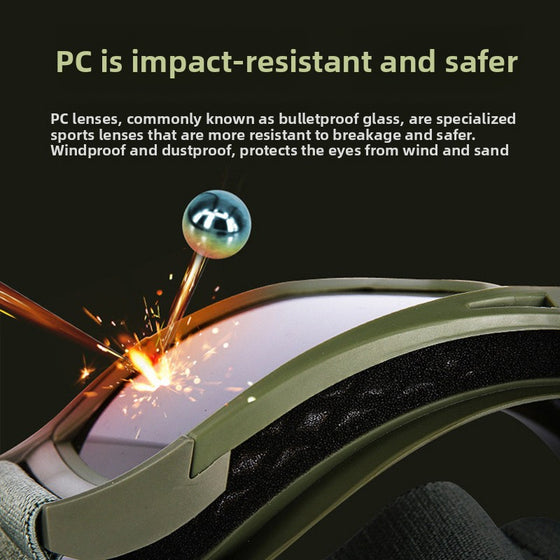 Tactical Shooting Glasses Windproof Protective Goggles Sunglasses & Eyewear product image 1