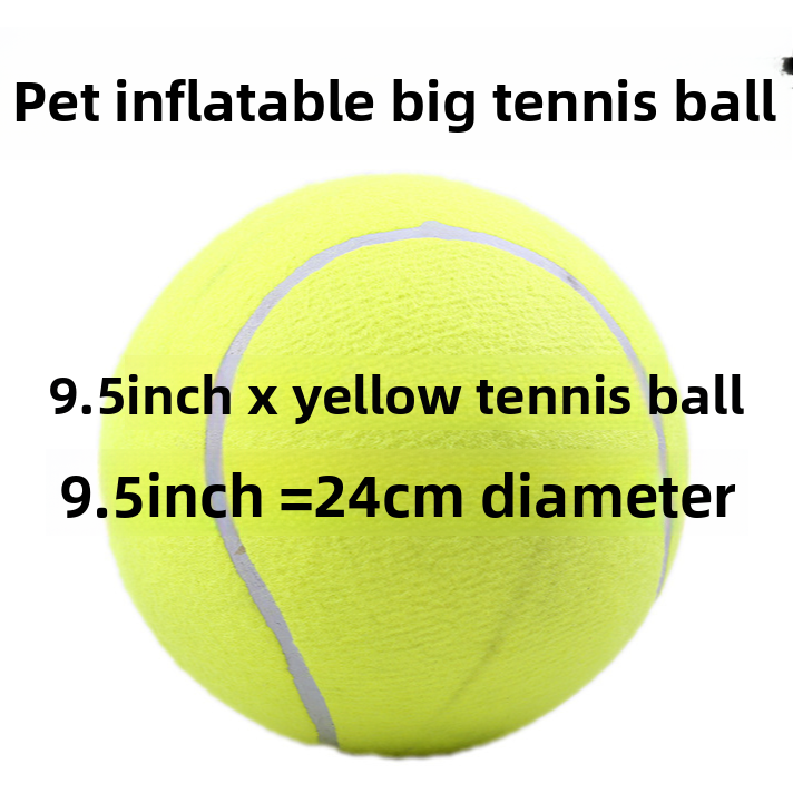 Inflatable Rubber Tennis Ball for Pets and Sports