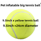 Inflatable Rubber Tennis Ball for Pets and Sports