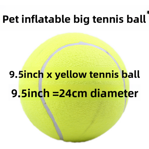Inflatable Rubber Tennis Ball for Pets and Sports