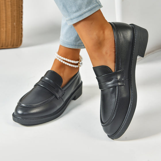 Japanese Retro Square Toe Platform Height Increasing British Style Women Shoes