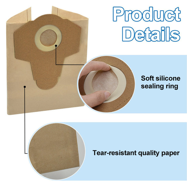 10PCS 20L Vacuum Cleaner Dust Bags Filter Set