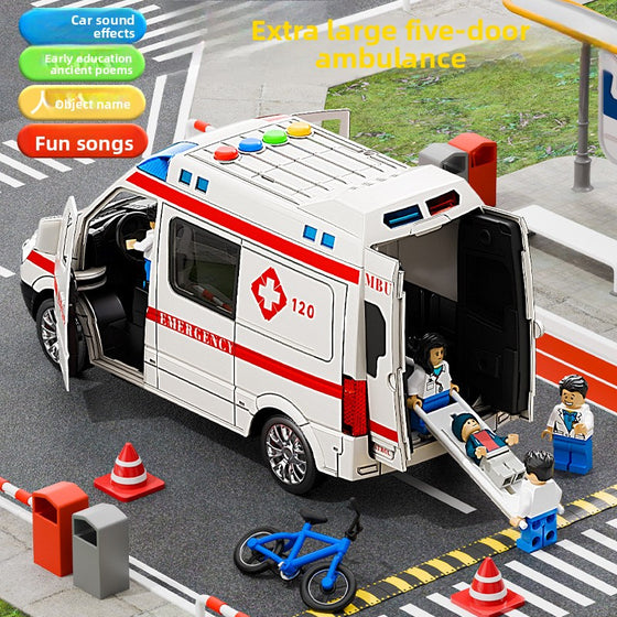 Childrens Ambulance Toy Car with Sound and Light product image 1