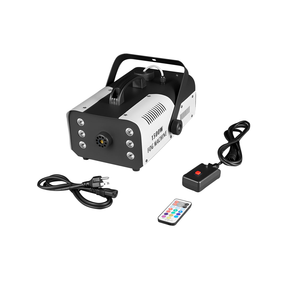 1500W Remote Control RGB Smoke Machine with Music Sync