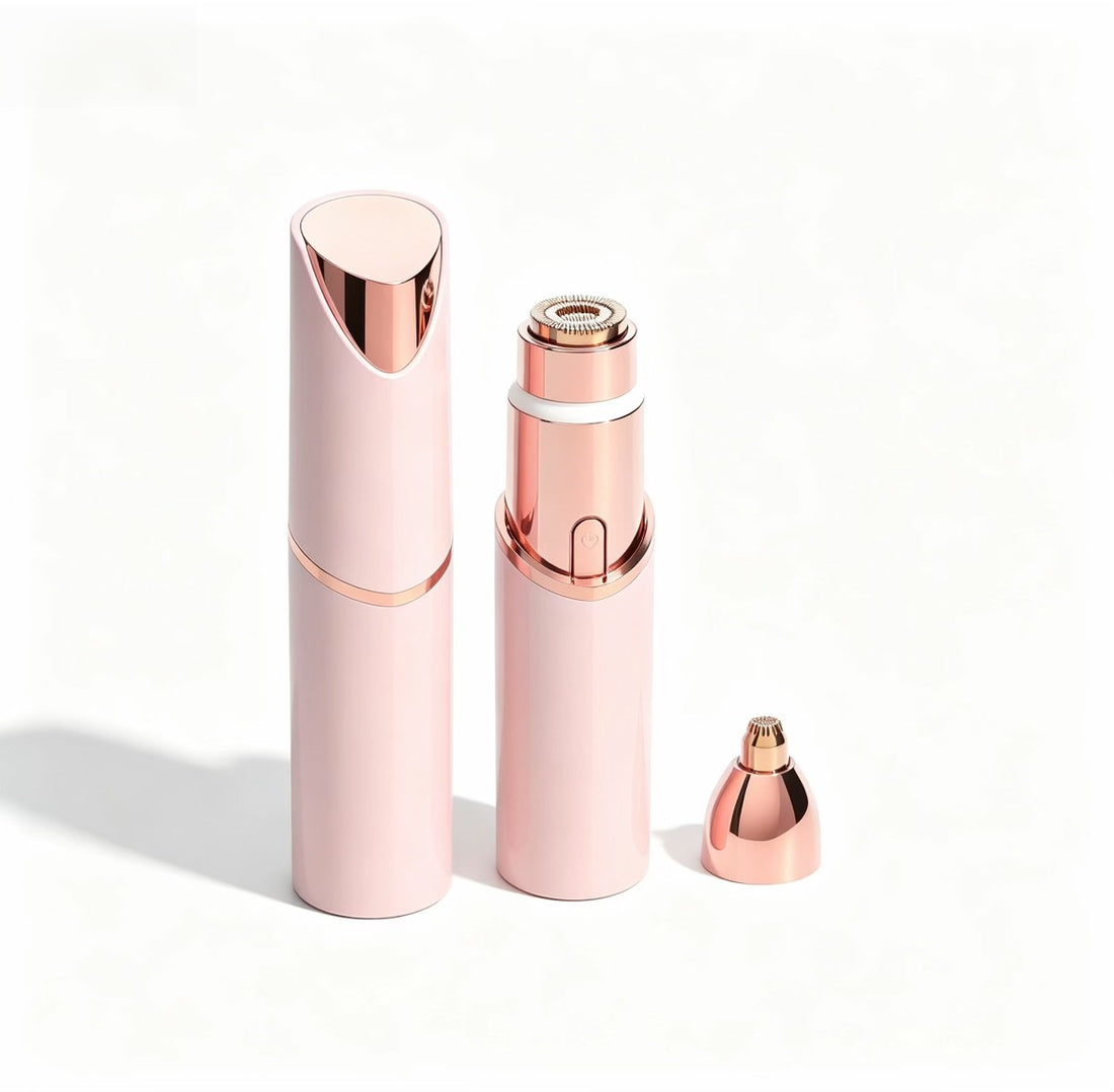2-in-1 Lipstick Style Electric Shaver for Women, Portable Rechargeable Wet Dry Body Hair Trimmer