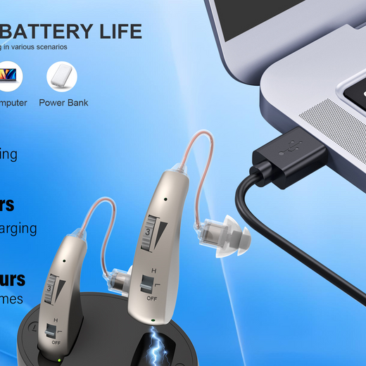 Wireless hearing aid with magnetic attachment