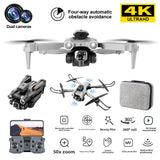 Obstacle Avoidance Foldable Drone with Dual Camera