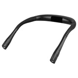 Neck-worn lamp with flexible gooseneck for eye-friendly reading