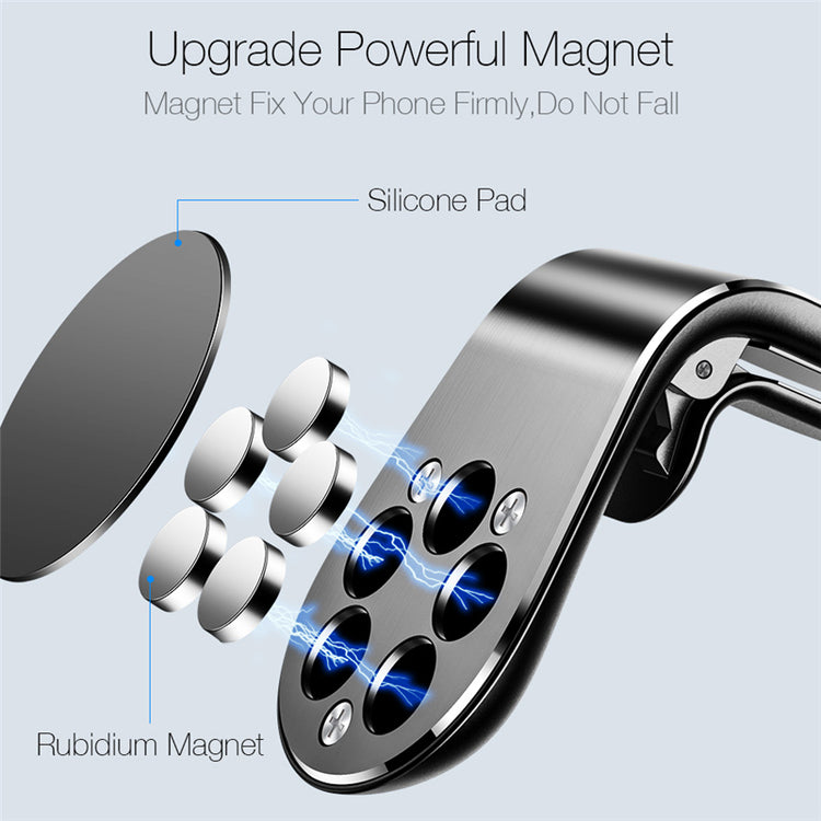 Magnetic car air vent phone holder 2-pack contents